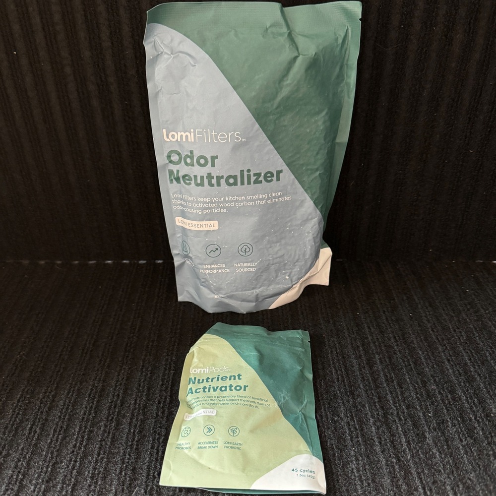 Lomi Filter Odor Neutralizer and Lomi Pods Nutrient Activator Refill Set